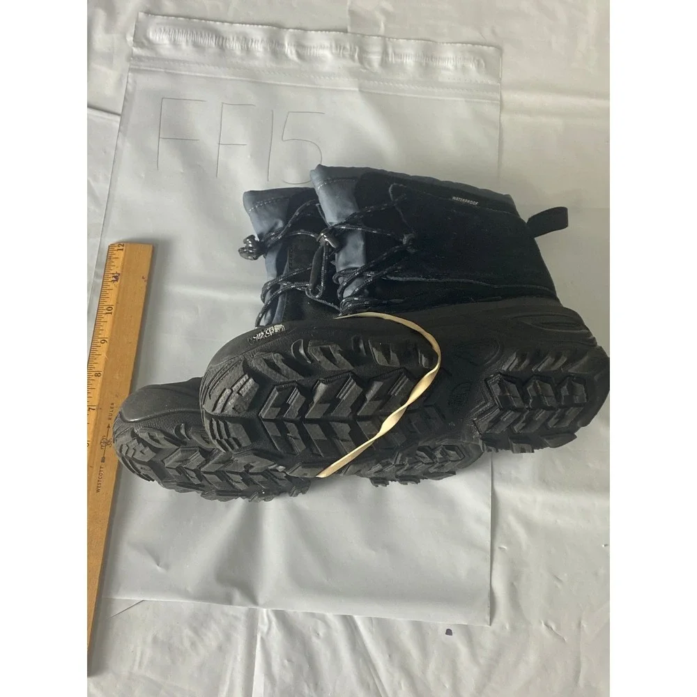 The North Face Black Waterproof Winter Snow Boots Youth 4